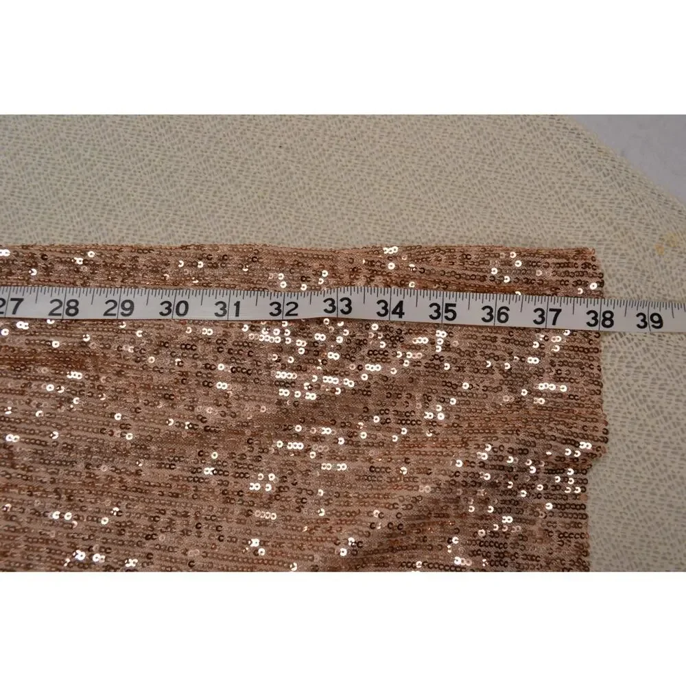 Preston & Yorke Gold Full Micro Sequin Shift Dress Knee Length NWT Size 18 Party